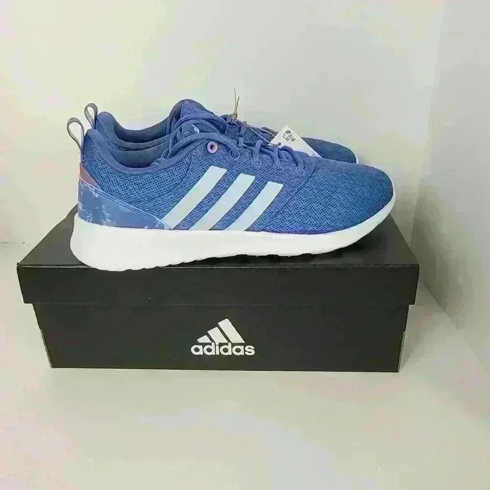 Adidas Qt Racer 2.0 Blue Running Shoes - Picture 4 of 15